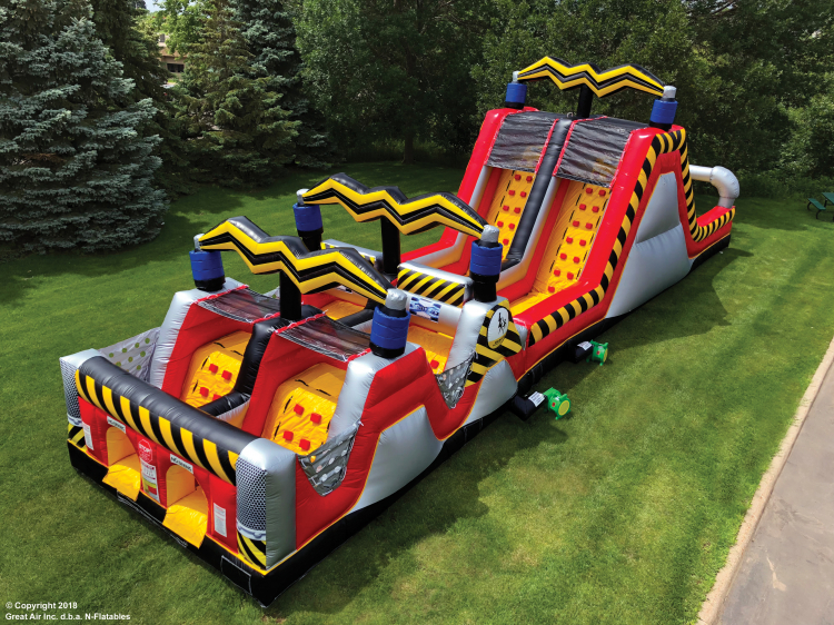 High Voltage Obstacle Course | Outdoor Inflatable Rentals